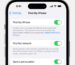 Find My in iPhone Settings