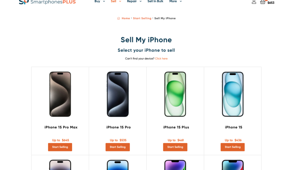 iPhone Trade In Website