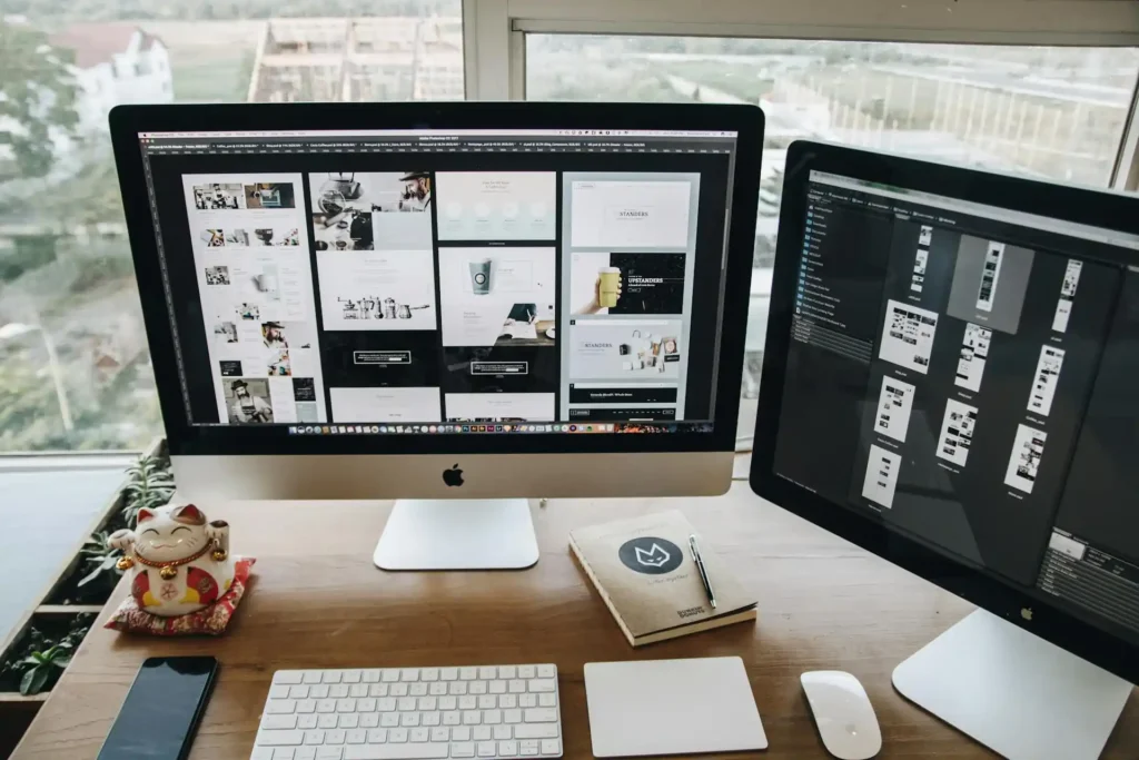 Apple iMac on desk