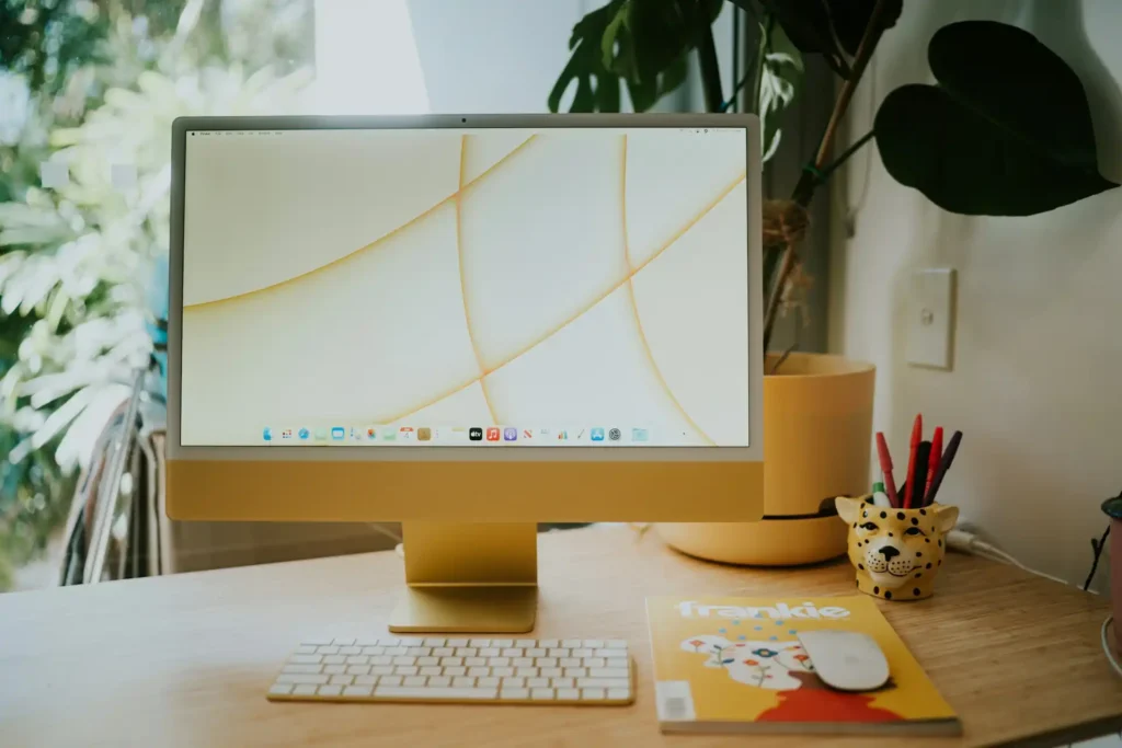 Yellow Apple iMac